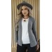 560218  Cardigan Ramany Manga Longa  :: Mescla